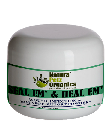 Seal Em And Heal Em Powder Dog, Cat & Small Animal*  Wound, Infection & Hot Spot Support*